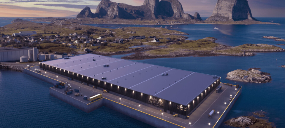 The on-land salmon farm 40 miles out to sea