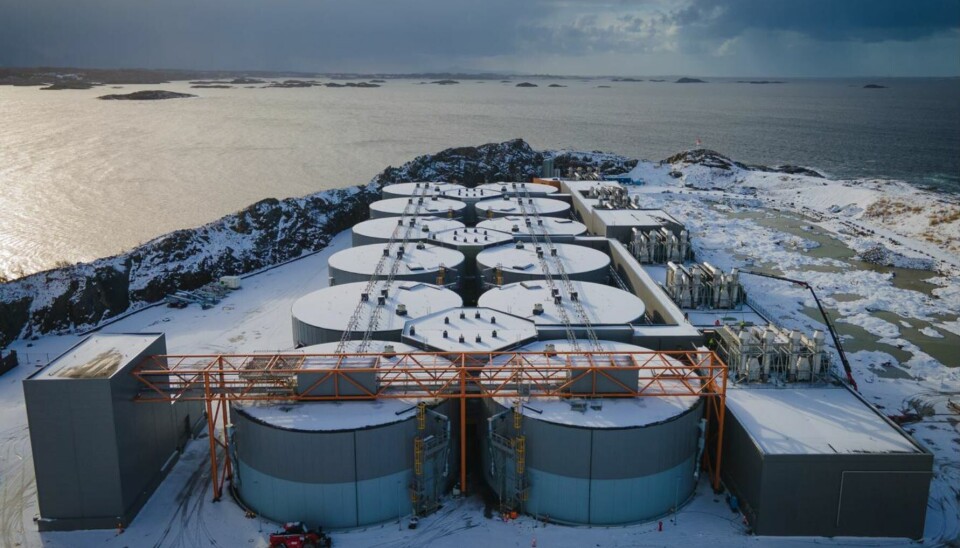 The first phase of Salmon Evolution's facility at Indre Harøy, Norway.