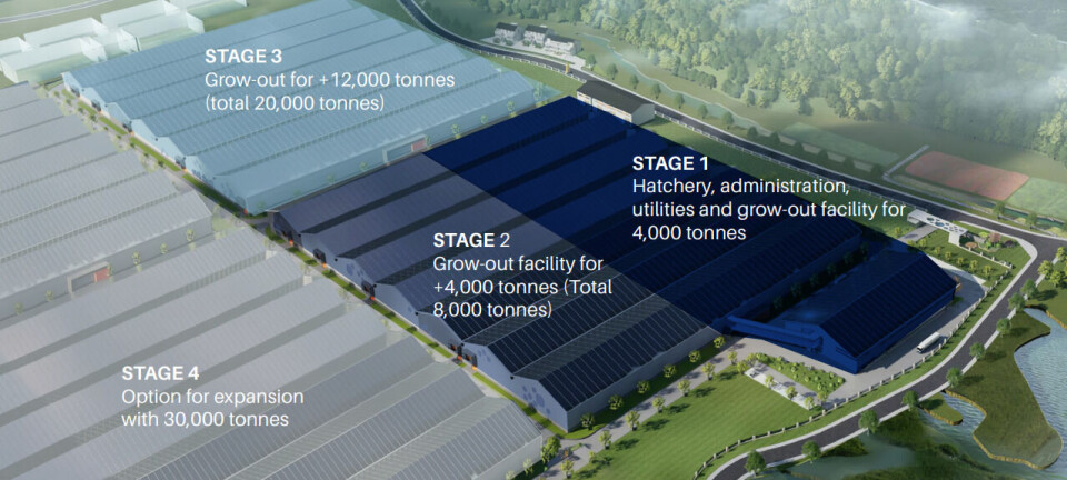 Nordic Aqua has now begun its production phase in Stage 1 and is building Stage 2.