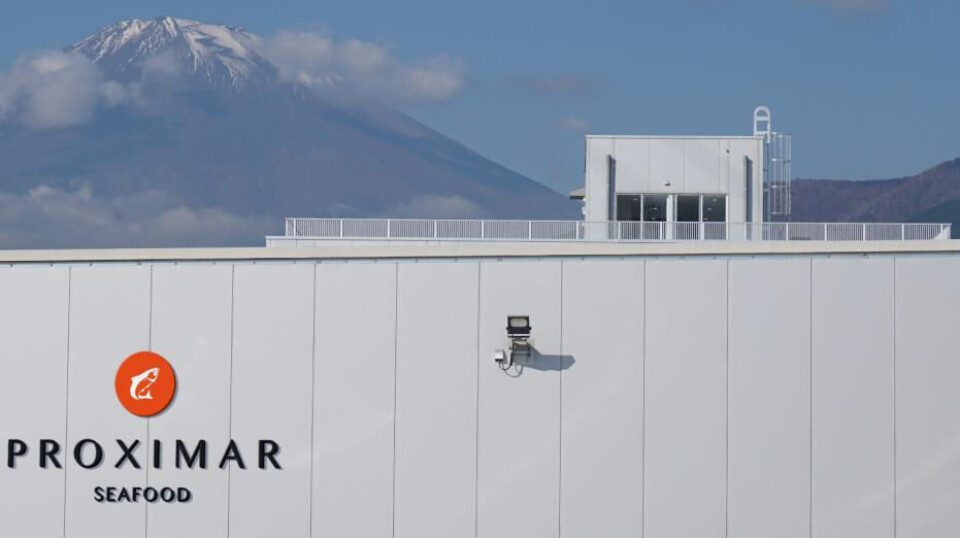 Proximar Seafood, with Mount Fuji in the background.