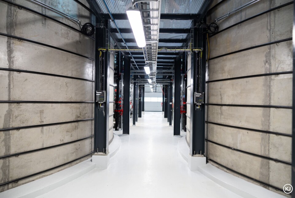 Tank walls in phase 1 of Haafell's hatchery at Nauteyri, northwest Iceland. Phase 1 has a volume of 2,400 cubic metres.