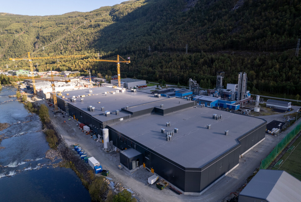 The Hima Seafood trout RAS at Rjukan during construction.
