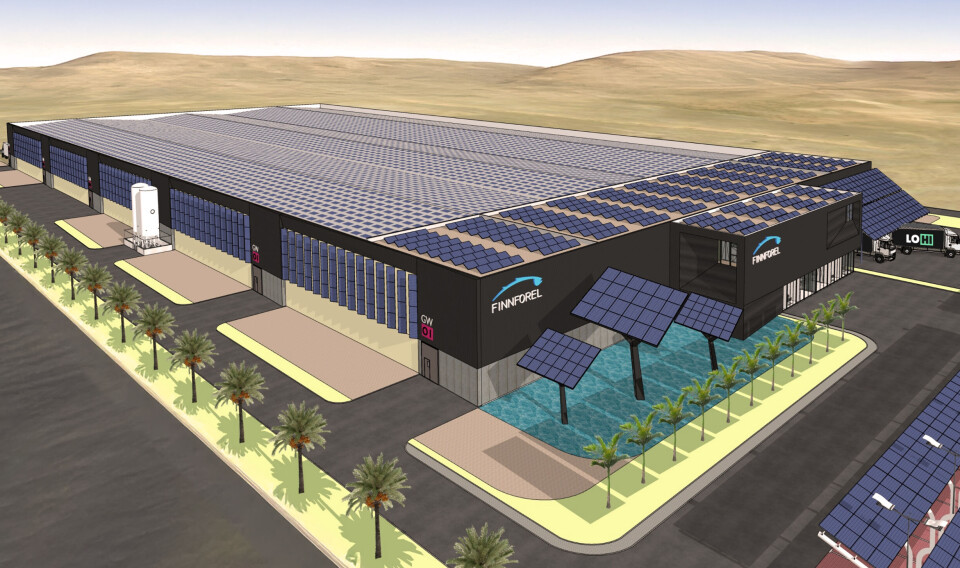 How the Finnforel RAS rainbow trout facility in the UAE might look.