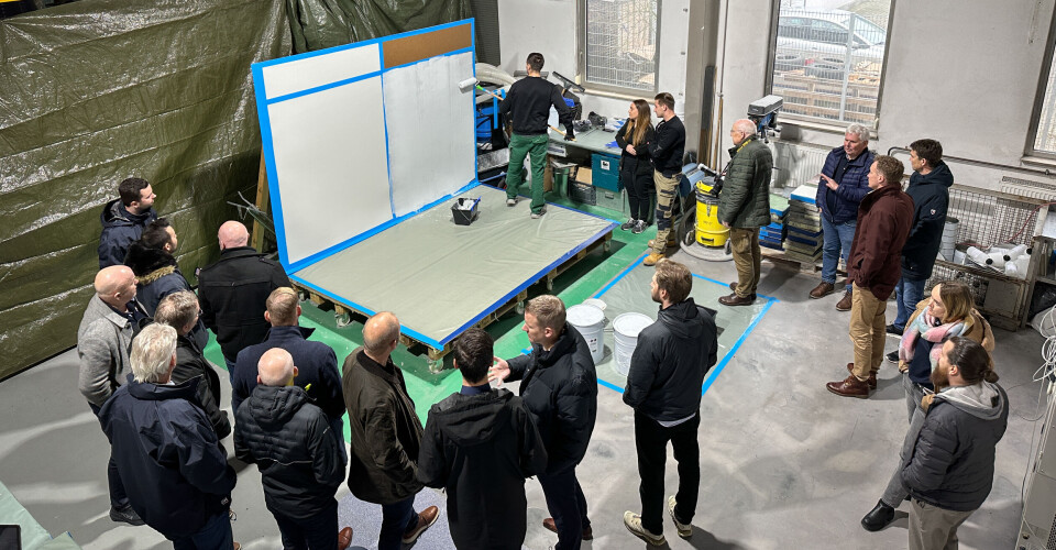 In December, Silikal demonstrated coatings for the land-based aquaculture industry. Applying the coating is an art, and for Europe, only Silikal Nordvest is allowed to do this in the industry.
