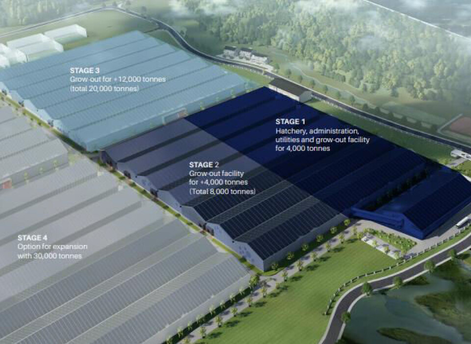 Stage 1 is operational, stage 2 under construction, and a lease agreement has been signed for the land and production facilities for stage 3.