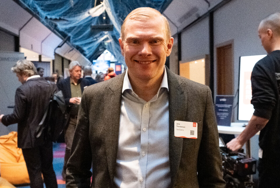 CEO Jens Thordarson says GeoSalmo is fully prepared to start construction, but is awaiting better market conditions before implementation. Here he is at the NASF conference 2025 in Bergen.