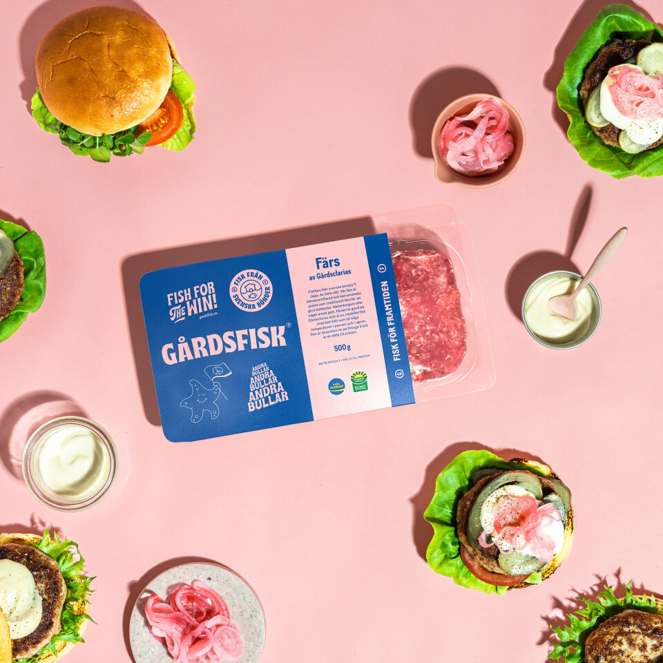 Treat it like meat: Gårdsfisk sells whole cuts of catfish and also packets of catfish mince, pictured. On its website, the company points out that catfish has a firm consistency and is 'more reminiscent of light meat than fish'.