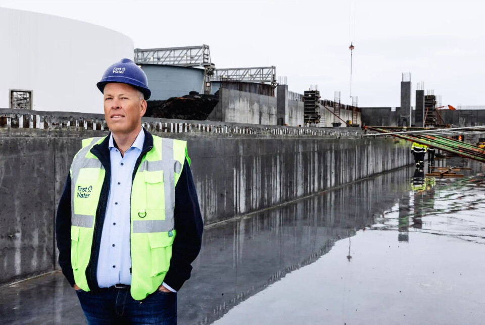 Eggert Thor Kristofersson says that First Water is focused on producing larger fish, and will be able to harvest 5kg land-based salmon in September. So far, the fish that have been harvested have been around 3kg.