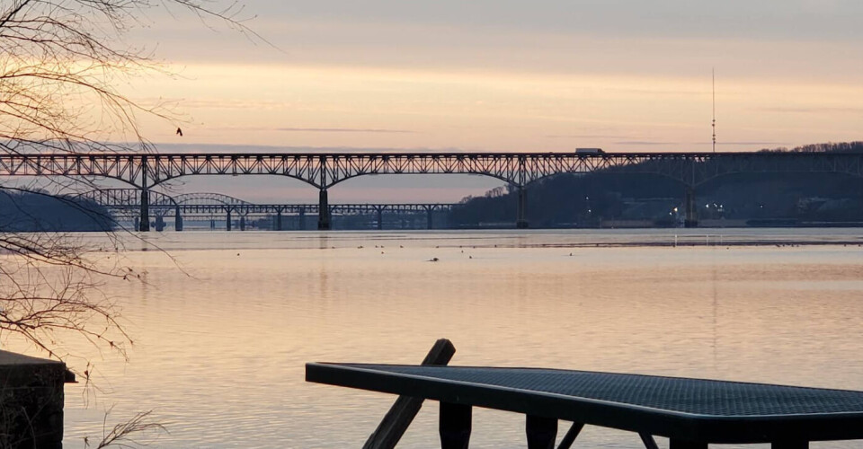 A view of the Susquehanna River from Marina Park, Port Deposit, looking east towards Chesapeake Bay.