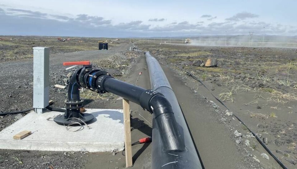 The water system for the start feeding hall will soon be complete.