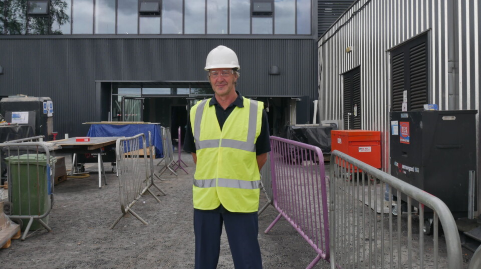 Institute of Aquaculture head Professor Simon MacKenzie outside the National Aquaculture Innovation and Technology Hub (NATIH) at the Institute of Aquaculture, Stirling University.
