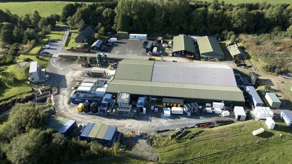 Drone photo of the facility.
