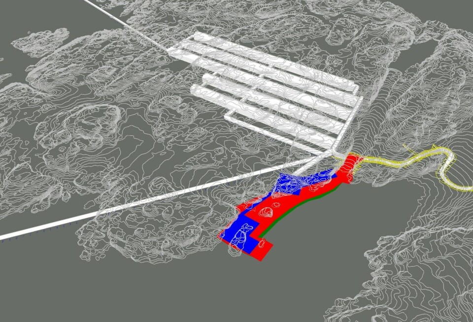 Site plan of the facility. Norwegian Mountain Salmon